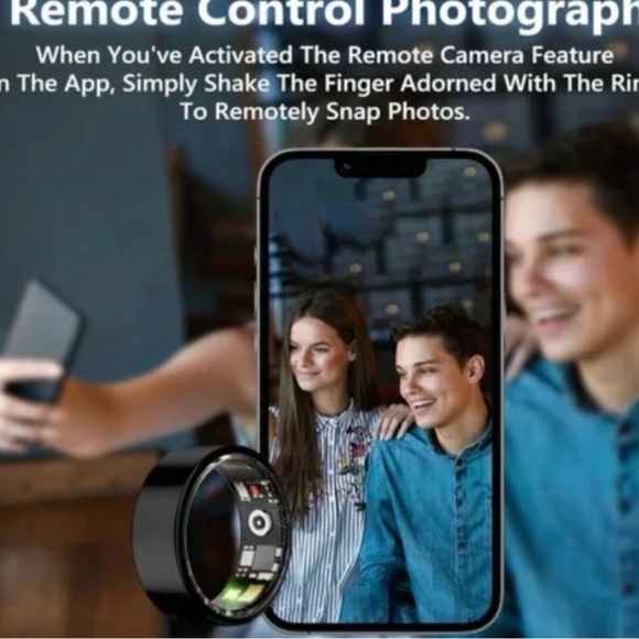 Brand New Silver Limited Edition Smart Ring Health/Sleep/Fitness Monitor - Picture 13 of 16